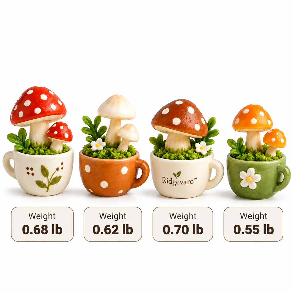 Little Mushroom Forest Mini Planter Figurine Set, image 4