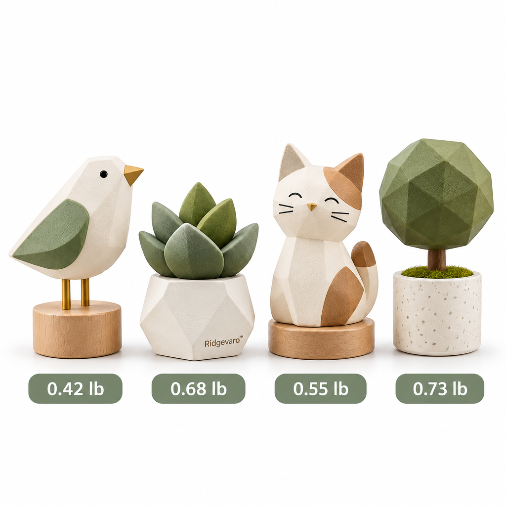 Nordic Nature Bird Cat & Tree Mini Figurine Set, image 4
