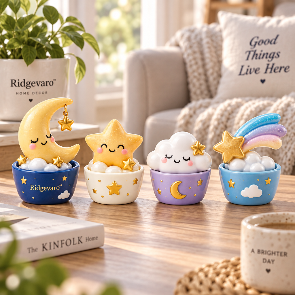 Moon Stars & Rainbow Dream Mini Figurine Set, image 1