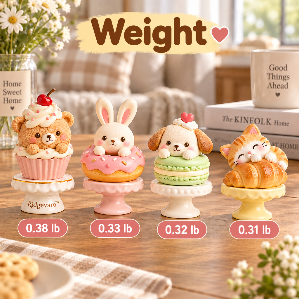Ridgevaro Sweet Dessert Animal Figurine Set image 4