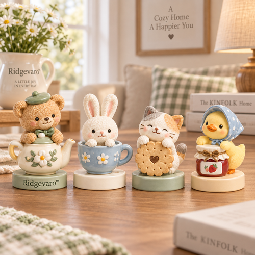 Ridgevaro Cozy Cottage Animal Mini Figurine Set image 1