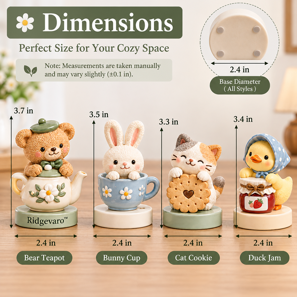 Ridgevaro Cozy Cottage Animal Mini Figurine Set image 2