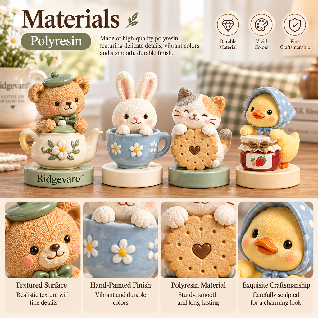 Ridgevaro Cozy Cottage Animal Mini Figurine Set image 3