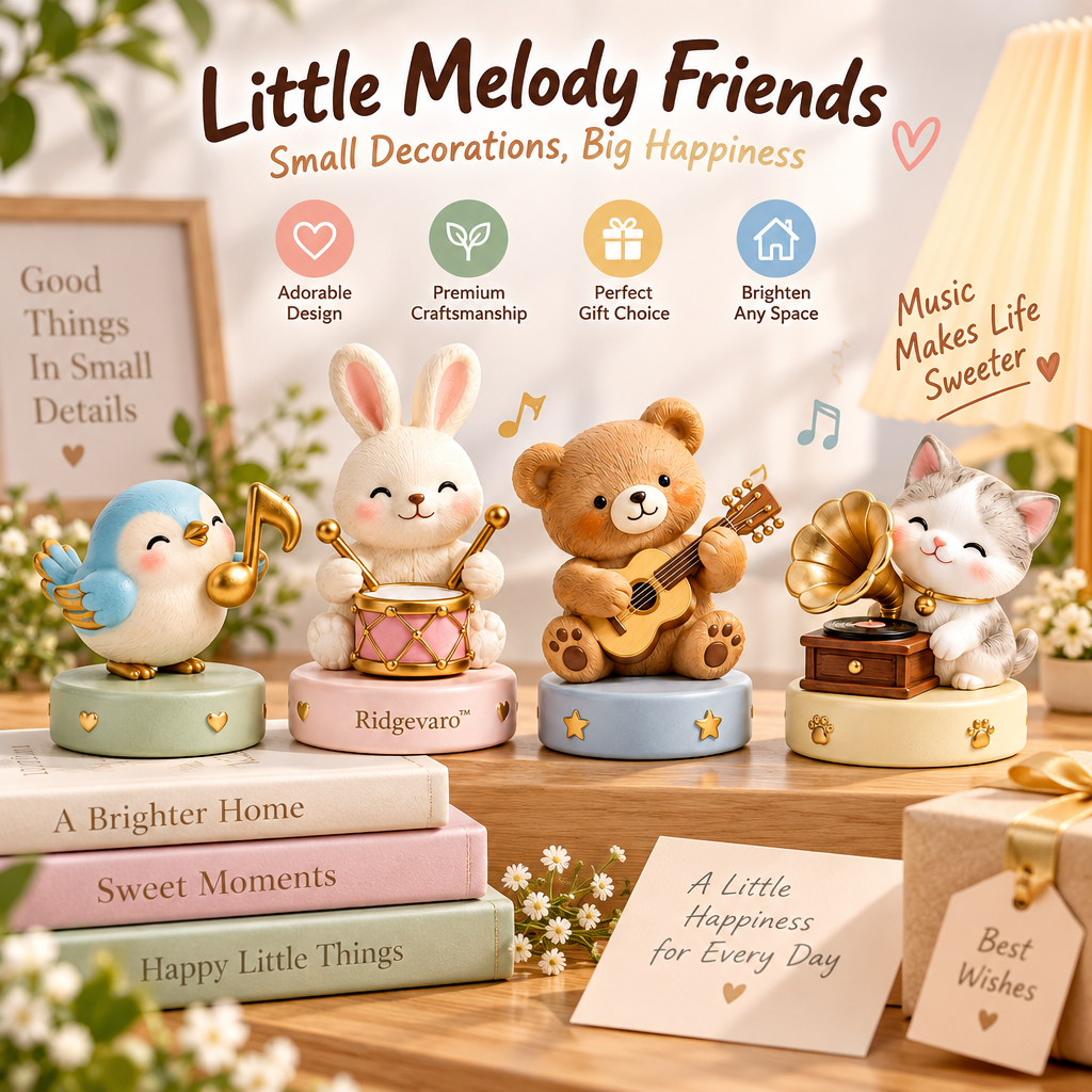 Ridgevaro Little Melody Animal Mini Figurine Set image 5