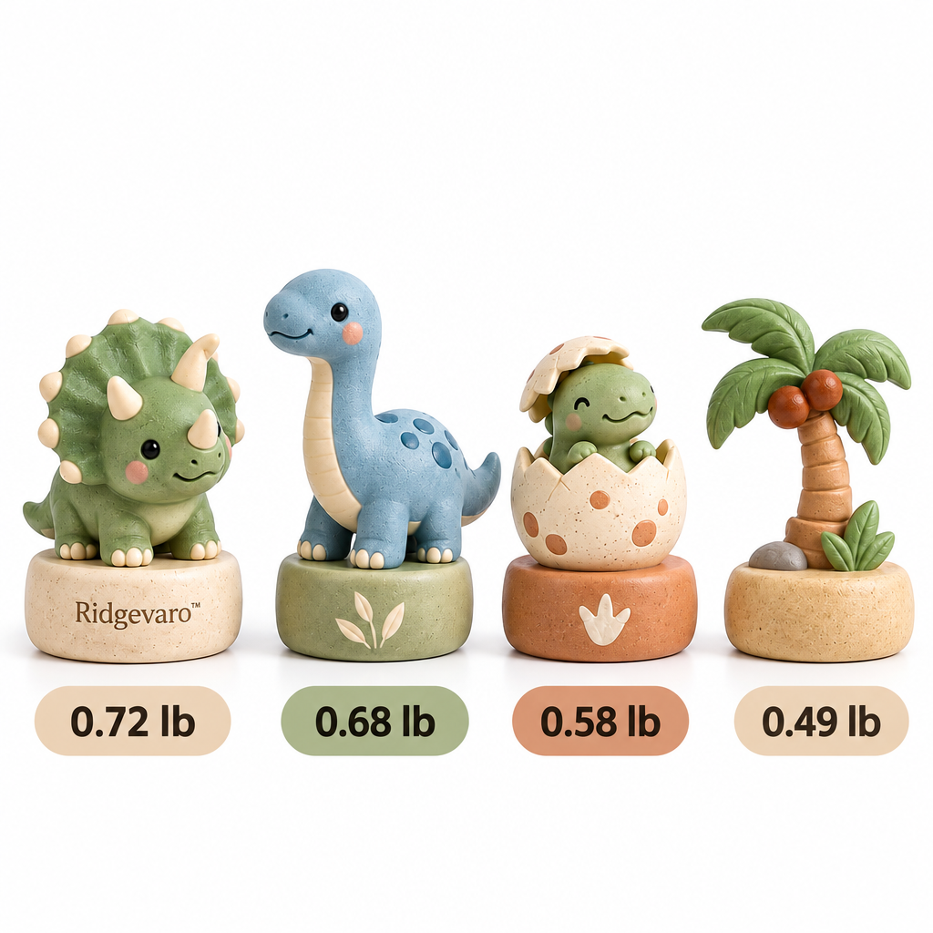 Ridgevaro Little Dinosaur Tropical Mini Figurine Set image 4