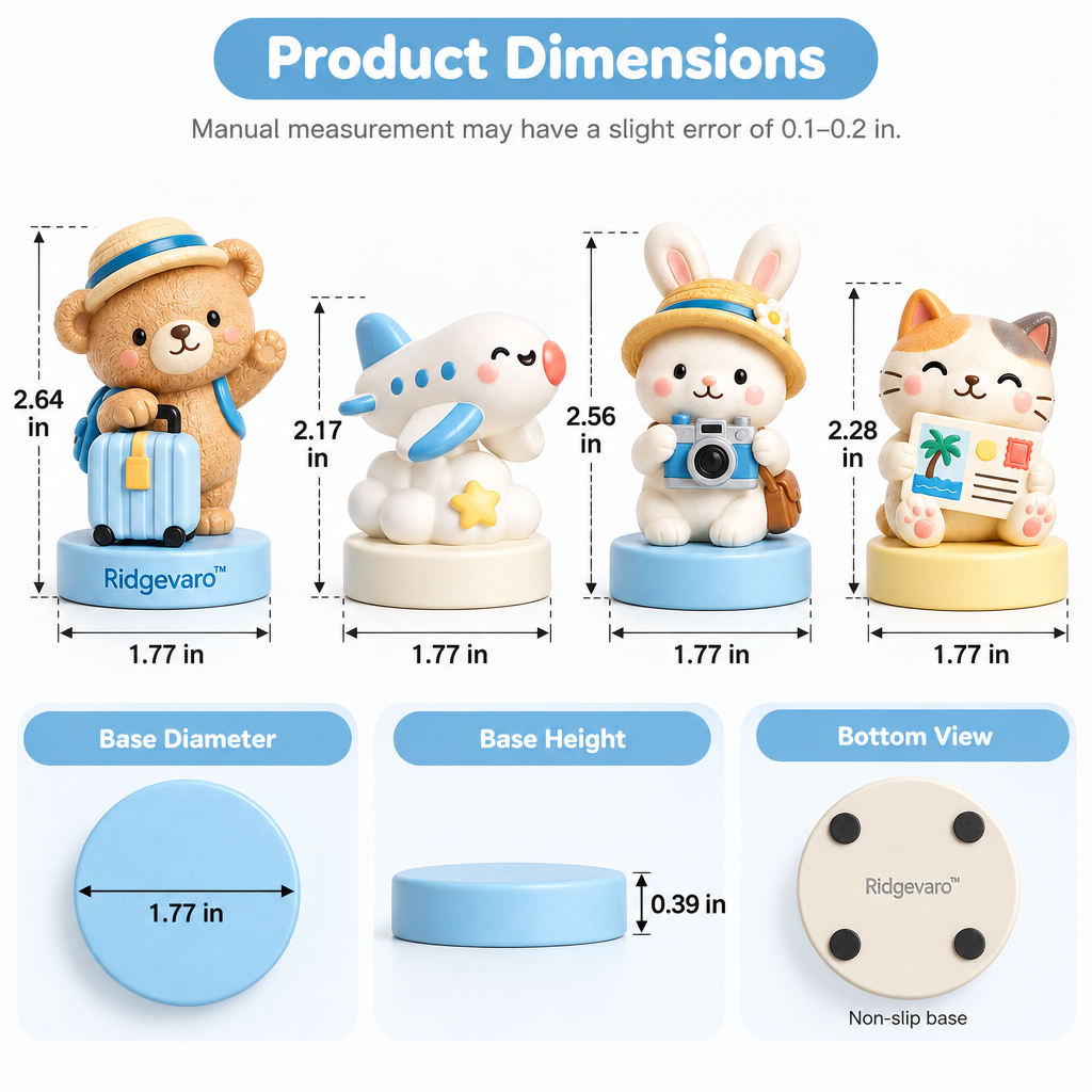 Ridgevaro Little Travel Buddies Mini Figurine Set image 2