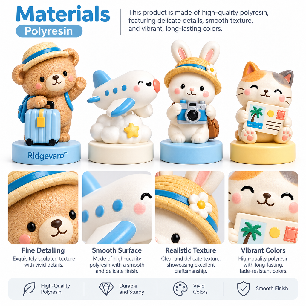 Ridgevaro Little Travel Buddies Mini Figurine Set image 3