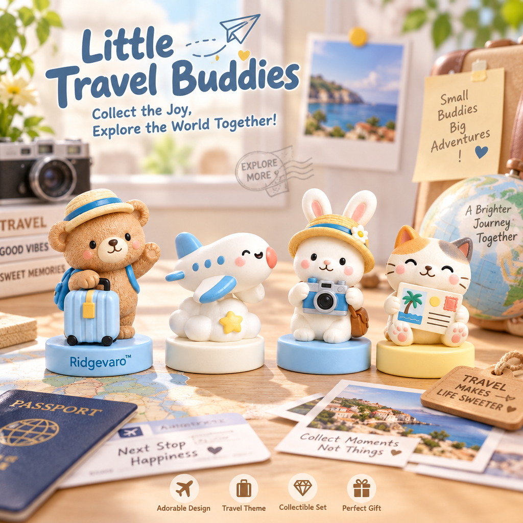 Ridgevaro Little Travel Buddies Mini Figurine Set image 5