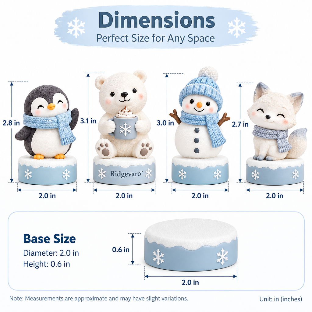 Ridgevaro Winter Friends Snow Day Mini Figurine Set image 2