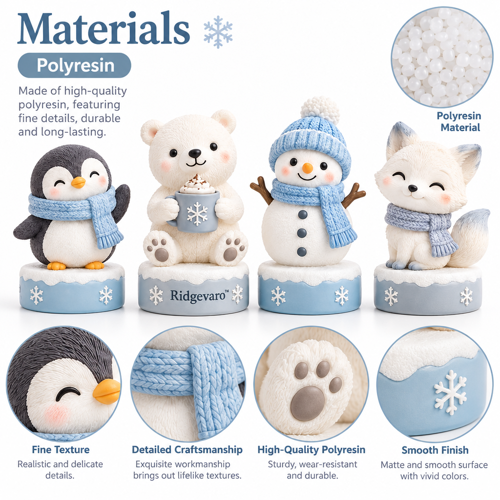 Ridgevaro Winter Friends Snow Day Mini Figurine Set image 3